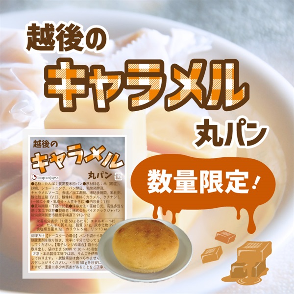 越後のキャラメル丸パン(50g×9袋)